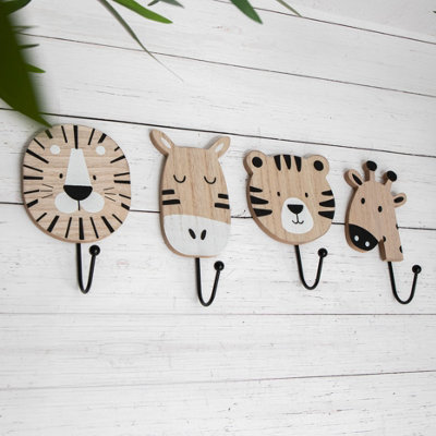 Animal  Carvings  of  Lion,  Giraf