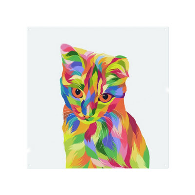 Animal Cat Illustration Pop Art Designer Splash Back designer style
