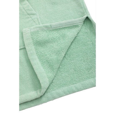 Animal Childrens/Kids Hayley Organic Hooded Towel Green (S) - 3
