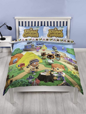 Animal Crossing Double Duvet Cover and Pillowcase Set