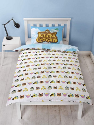 Animal Crossing Single Duvet Cover and Pillowcase Set