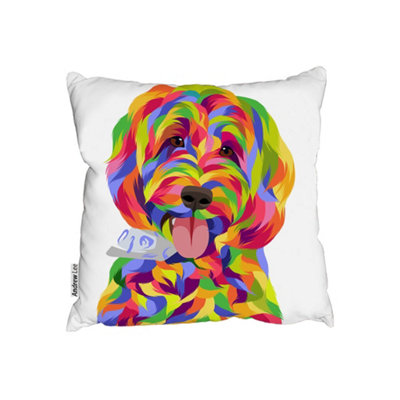 Animal Dog Illustration Pop Art (Outdoor Cushion) / 45cm x 45cm