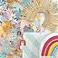 Animal Kingdom Pink Children's Wallpaper
