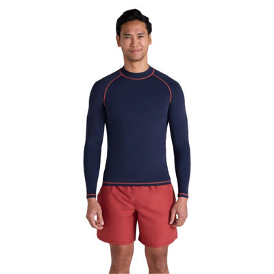 Animal Mens Long-Sleeved Rash Top Light Purple (L)