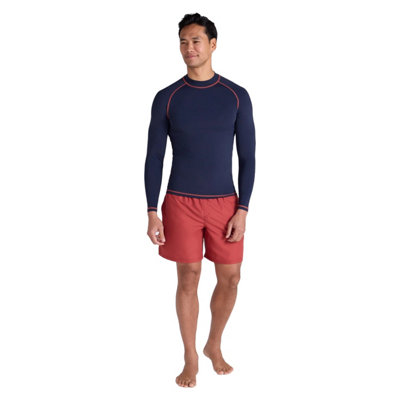 ANIMAL MENS LONG-SLEEVED RASH TOP LIGHT PURPLE (XXL)
