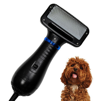 Animal Planet 59609 2 in 1 Pet Hair Dryer and Grooming Slicker Brush
