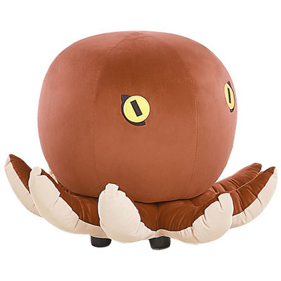 Animal Stool OCTOPUS Velvet Golden Brown Octopus