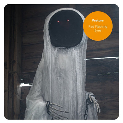 Animatronic Large Faceless Spectre Halloween Decoration - Pack of 3