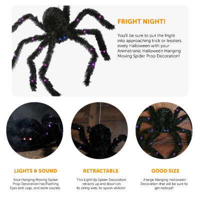 Animatronic Moving Spider 71cm 28