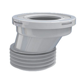 Aniplast 110mm 4 Inch Toilet WC Offset Waste Pan Connector Rubber Connector for Toilet Pans