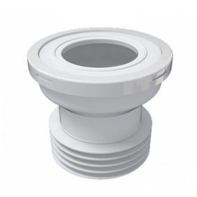 Aniplast 110mm 4 Inch Toilet WC Straight Waste Pan Connector Rubber Connector for Toilet Pans