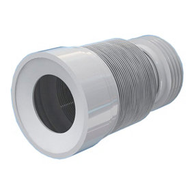 Aniplast 230-500mm Toilet WC Flexible Toilet Waste Pipe Connector Extension Harmonica Water Outlet