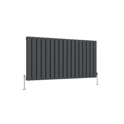 ANIT Central Heating 600x1156mm Double Horizontal High Heat Output Anthracite Radiator