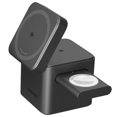 Anker 3-in-1 MagSafe Cube Charger, 15W Fast Wireless Charging