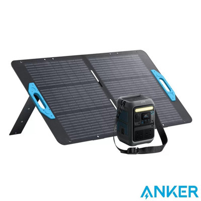 Anker C300X AC Portable Power Station 288Wh with 100W Anker SOLIX Foldable  Solar Panel - 600W Output,