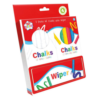 Anker Chalk And Eraser Set Multicoloured (One Size)