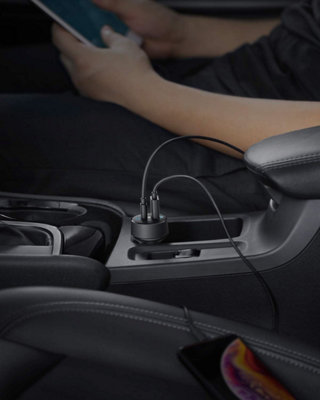 Anker PowerDrive Car Charger Black & Grey Fast and Efficient A2721GF1 - 6