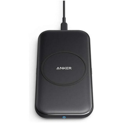 Anker Powerwave Base Pad Wireless Charger Fast Charge Qi Universal Charger 10W LED Indicator Wireless Charging Black A2505K11