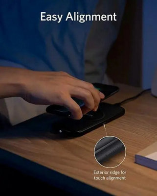 Anker Powerwave Base Pad Wireless Charger Fast Charge Qi Universal Charger 10W LED Indicator Wireless Charging Black A2505K11