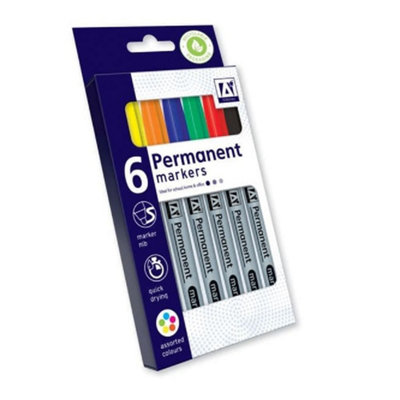 Anker Stat Permanent Marker (Pack Of 6) Multicoloured (One Size) Price Comparisons | Compare The Build