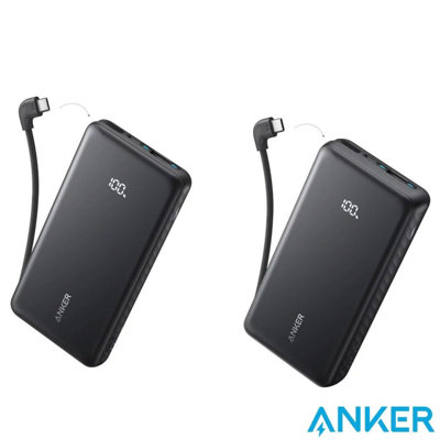Anker Zolo 10,000mAh & 20,000mAh Power Bank with Built-in USB-C Cable ...