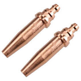 ANM Acetylene Oxygen Gas Cutting Nozzle Tip Standard length 1/16" 10-75mm 2pk