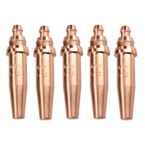ANM Oxy Acetylene Gas Cutting Nozzle Tip Standard length 1/32" 3 - 6mm 5pk