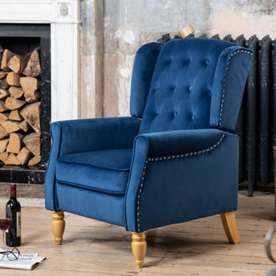 Annapoli Recliner Armchair - Dark Blue