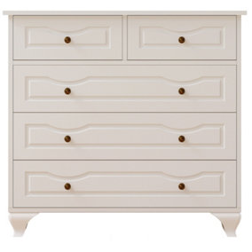 ANNE 3+2 White Chest Of Drawers