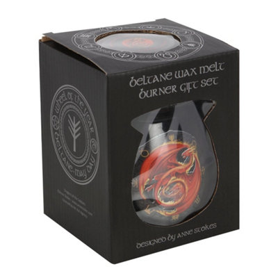 Anne Stokes Beltane Wax Melt Burner Set Black/Red (One Size)