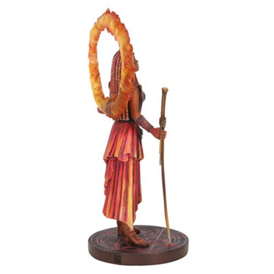 Anne Stokes Fire Elemental Sorceress Collectable Figurine Multicoloured (One Size) - 4