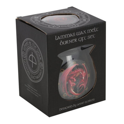 Anne Stokes Lammas Wax Melt Burner Set Black/Crimson (One Size)