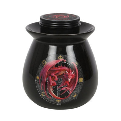 Anne Stokes Lammas Wax Melt Burner Set Black/Crimson (One Size)
