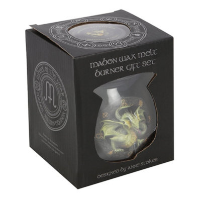 Anne Stokes Mabon Wax Melt Burner Set Black/Green (One Size)