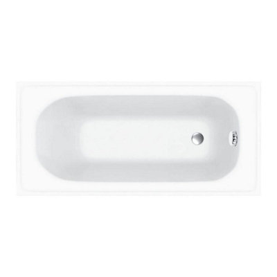 Anne White Super-Strong Acrylic Single Ended Straight Bath (L)1480mm (W)685mm