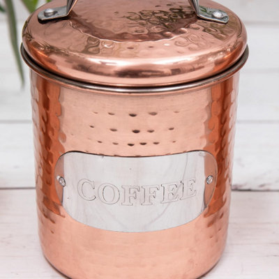 Annibells Hammered Copper Tea Coffee Sugar Set (2841)