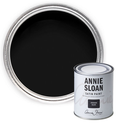 Annie Sloan Satin Paint 750ml Athenian Black