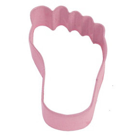 Anniversary House Baby Foot Poly-Resin Coated Cookie Cutter Pink (One Size)