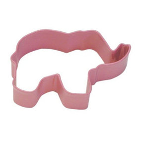 Anniversary House Elephant Poly-Resin Coated Cookie Cutter Pink (One Size)