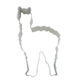 Anniversary House Llama Poly-Resin Coated Cookie Cutter White (One Size)