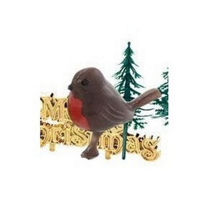 Anniversary House Robin Christmas Cake Decorating Kit (Pack of 4) Brown/Green/Gold (One Size)
