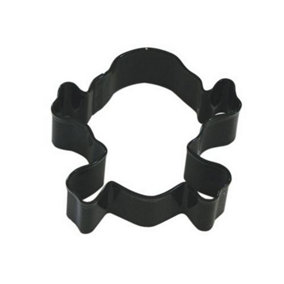Anniversary House Skull And Crossbones Poly-Resin Coated Cookie Cutter Black (One Size)