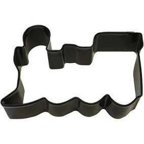 Anniversary House Train Poly-Resin Coated Cookie Cutter Black (One Size)