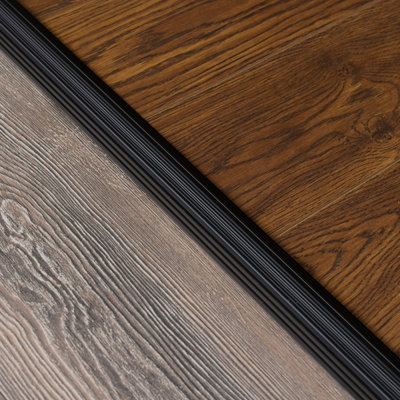 Anodised aluminium anti non slip door floor bar edge trim threshold profile 930mm x 50mm a10 brown - 4