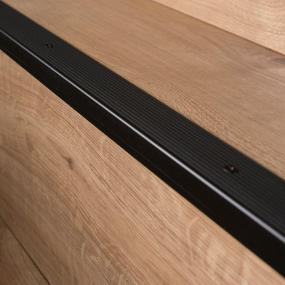 Anodised aluminium anti non slip stair edge nosing trim 900mm x 20mm x 40mm A33 brown - 4
