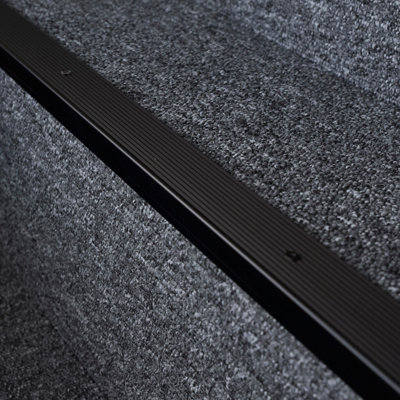 Anodised aluminium anti non slip stair edge nosing trim 900mm x 20mm x 40mm A33 brown - 5