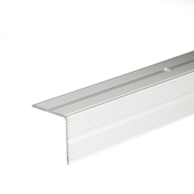 Anodised aluminium anti non slip stair edge nosing trim 900mm x 35mm x 35mm A34 silver