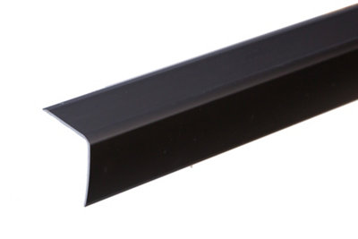 Anodised aluminium anti non slip stair edge nosing trim 900mm x 35mm x 35mm A41 brown