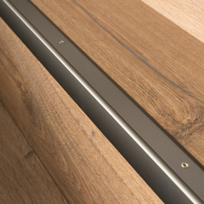 Anodised aluminium anti non slip stair edge nosing trim 900mm x 35mm x 35mm A41 champange