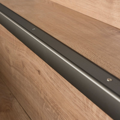 Anodised aluminium anti non slip stair edge nosing trim 900mm x 35mm x 35mm A41 champange - 4